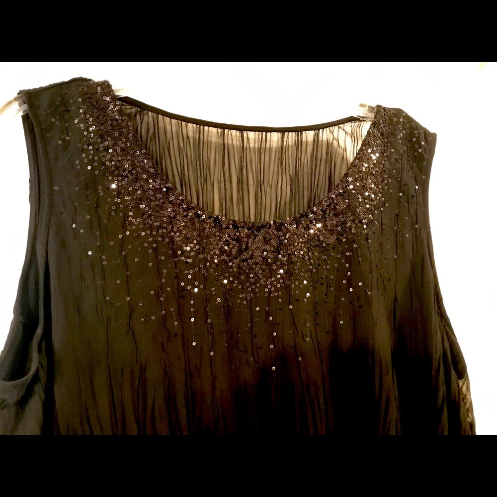 Sparkly dressy tank top